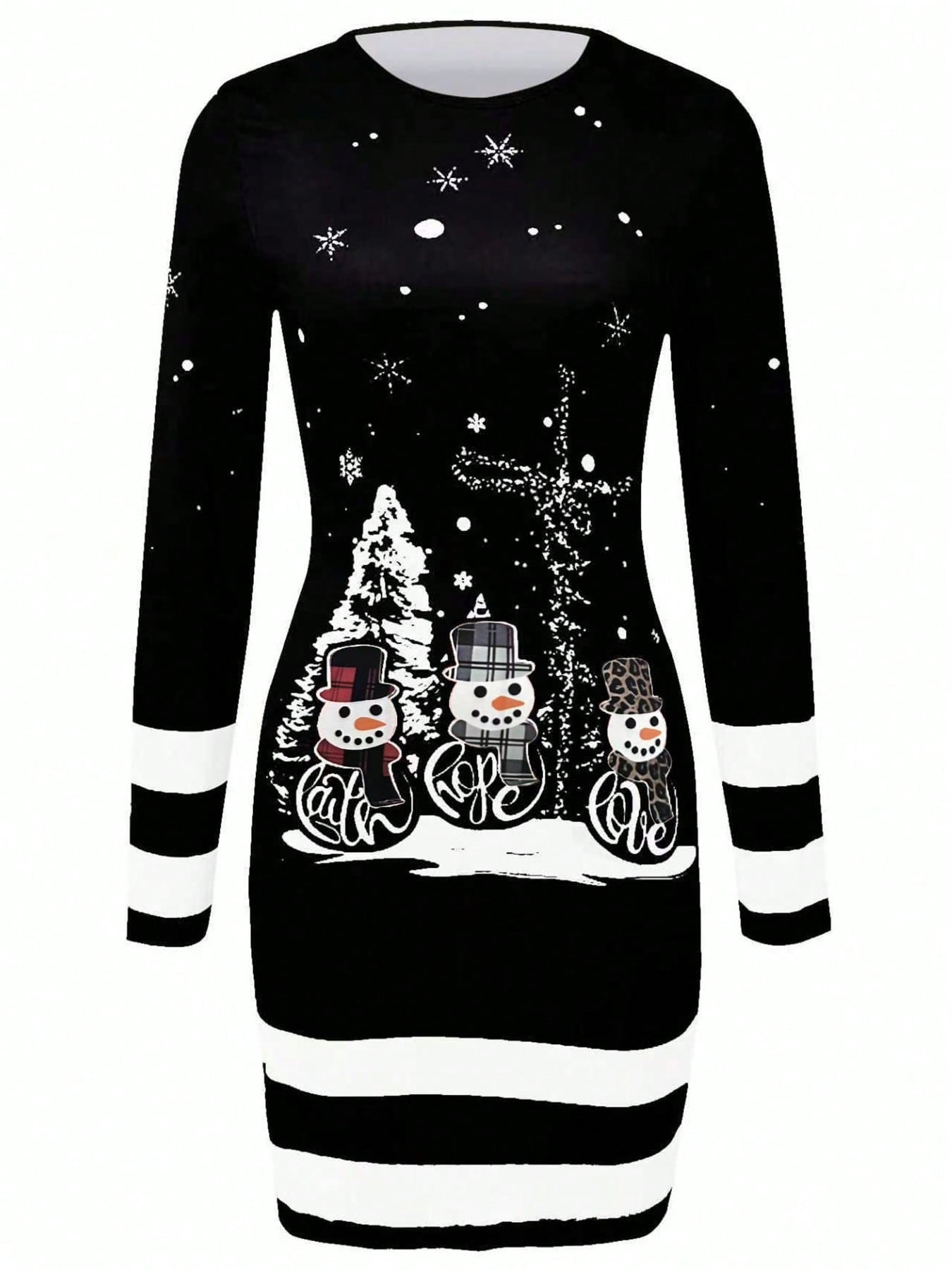 Festive Christmas/ Winter Sweater Dress